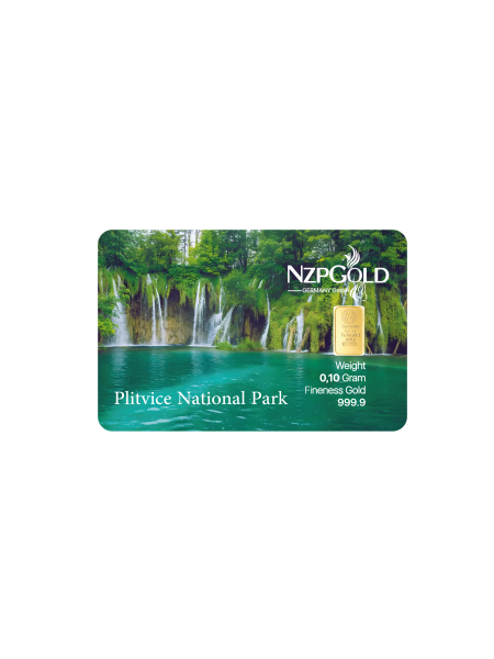 0.10 Gramm Gold 9999 Plitvice National Park
