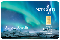 0,10 Gramm Gold 9999 Aurora Borealis