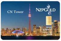 0,10 Gramm Gold 9999 CN Tower