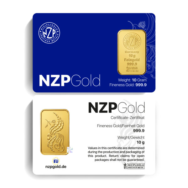 Goldbarren 10 Gramm NZP
