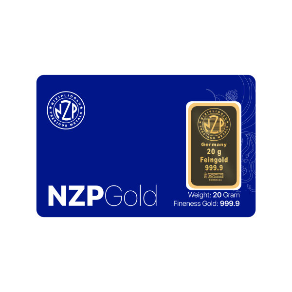 Goldbarren 20 Gramm NZP