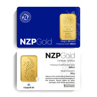 Goldbarren 20 Gramm NZP